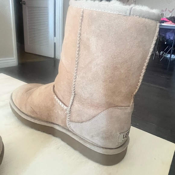 UGG Sheepskin Tan Tall Winter Boots Women’s 8 - Picture 8 of 15